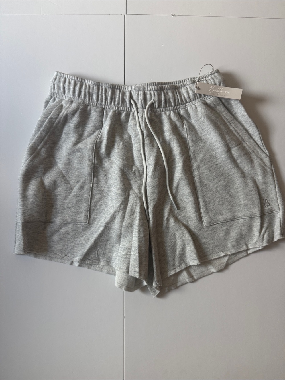 BuffBunny Heather Gray Threads Shorts